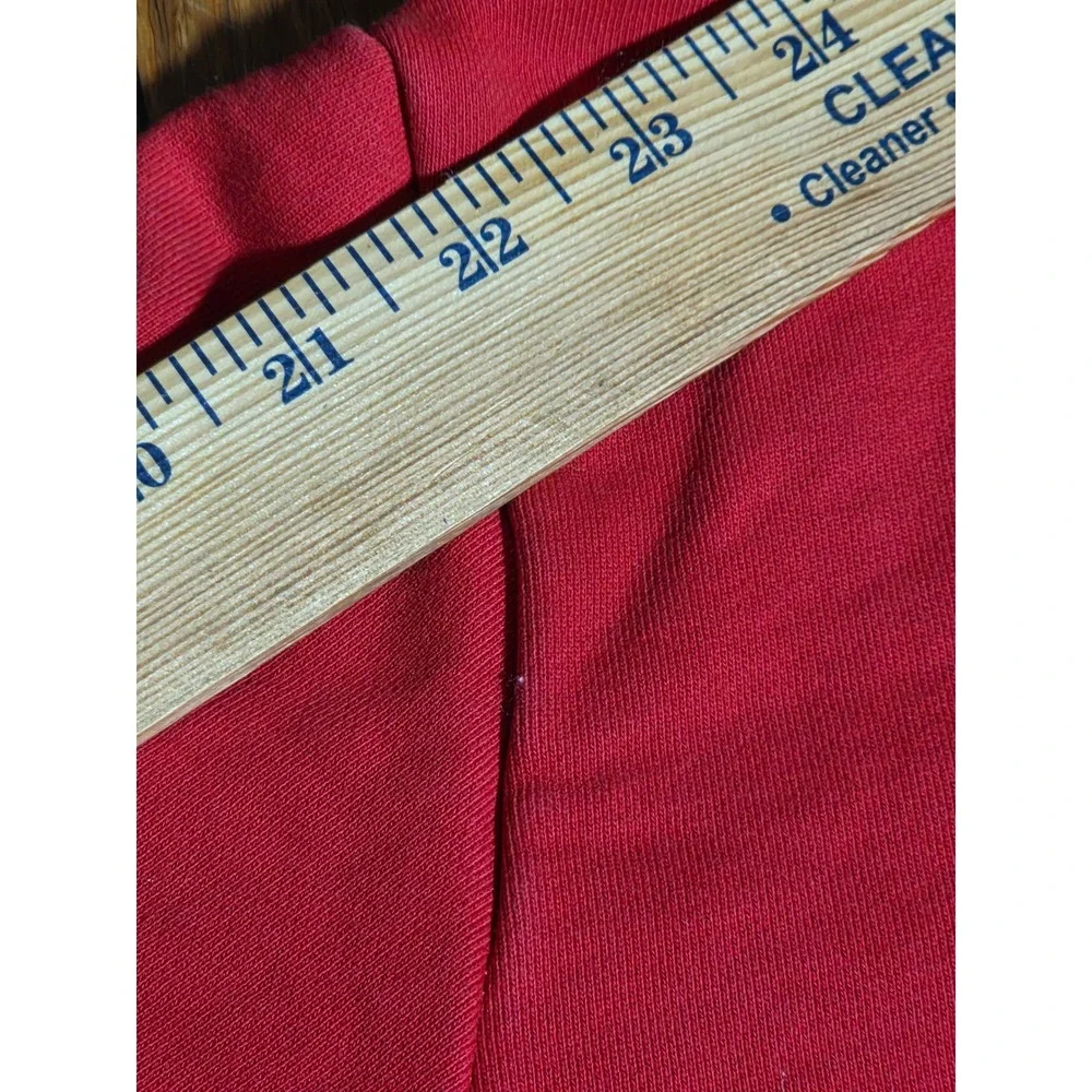 Burberry London England Mens Red Graphic Logo Sweatshirt Crewneck Size M